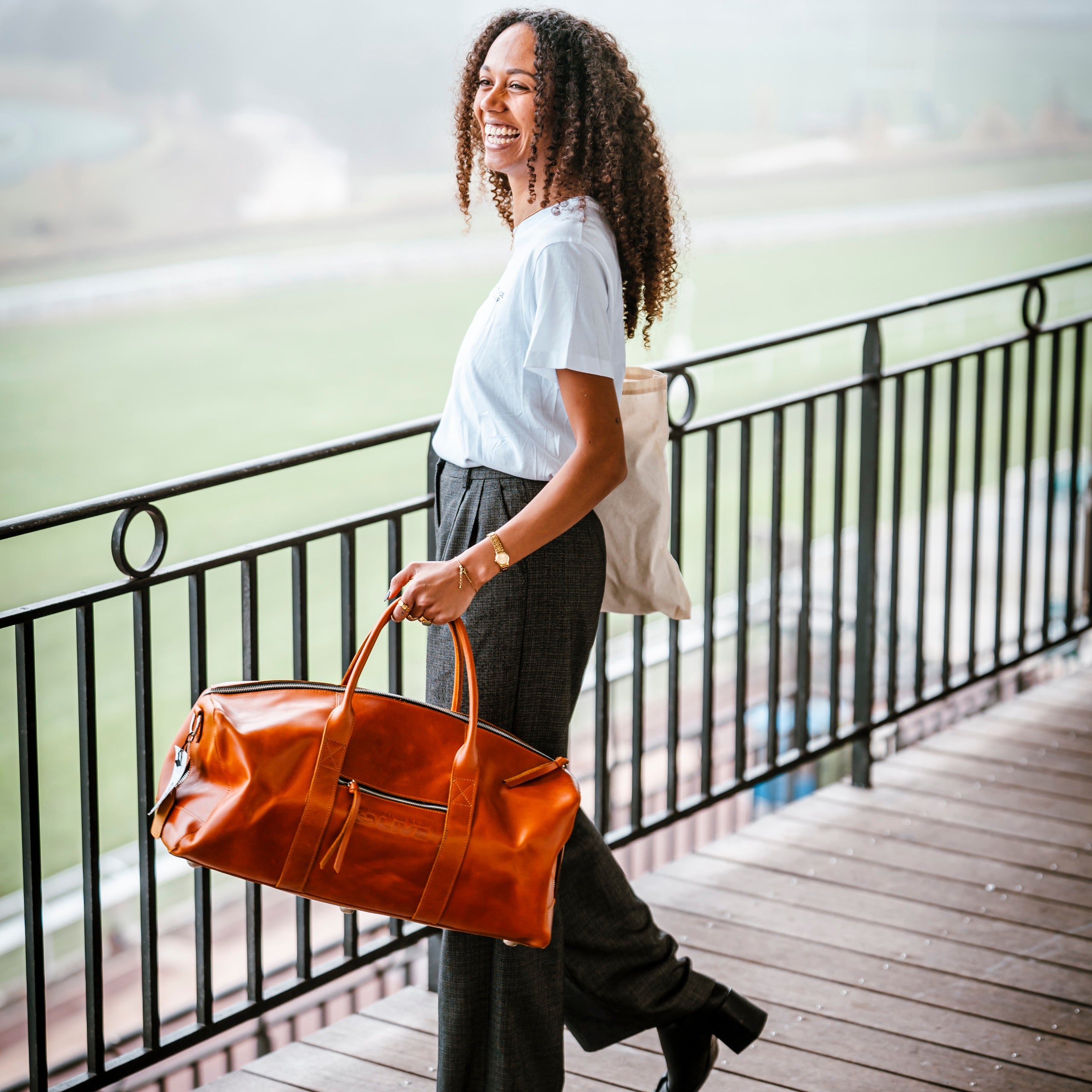 France Galop Live Leather Travel Bag