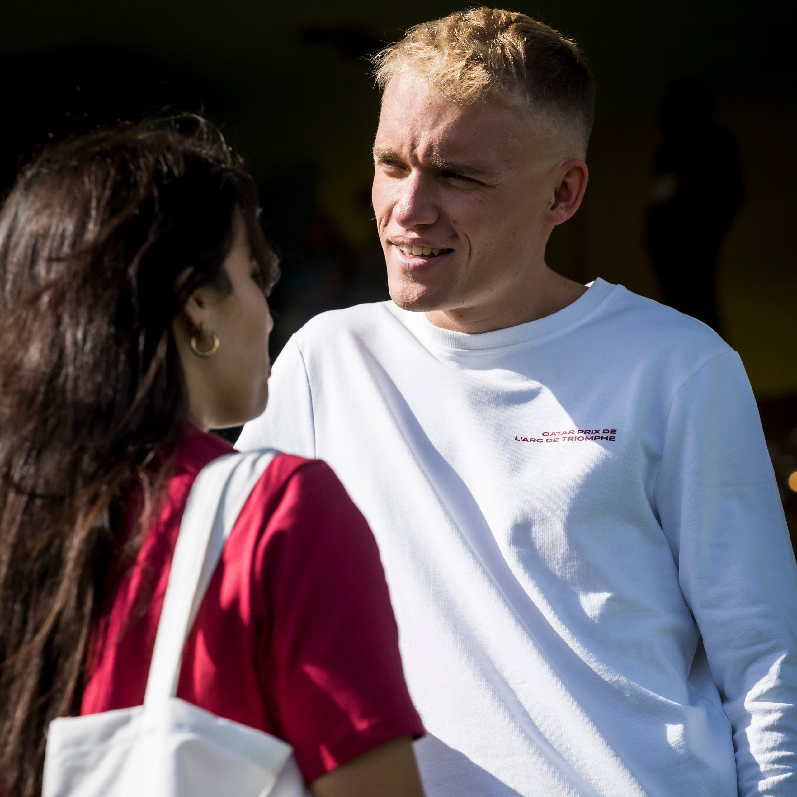 Sweat Qatar Prix de l'Arc de Triomphe L'Arc Mixte Blanc