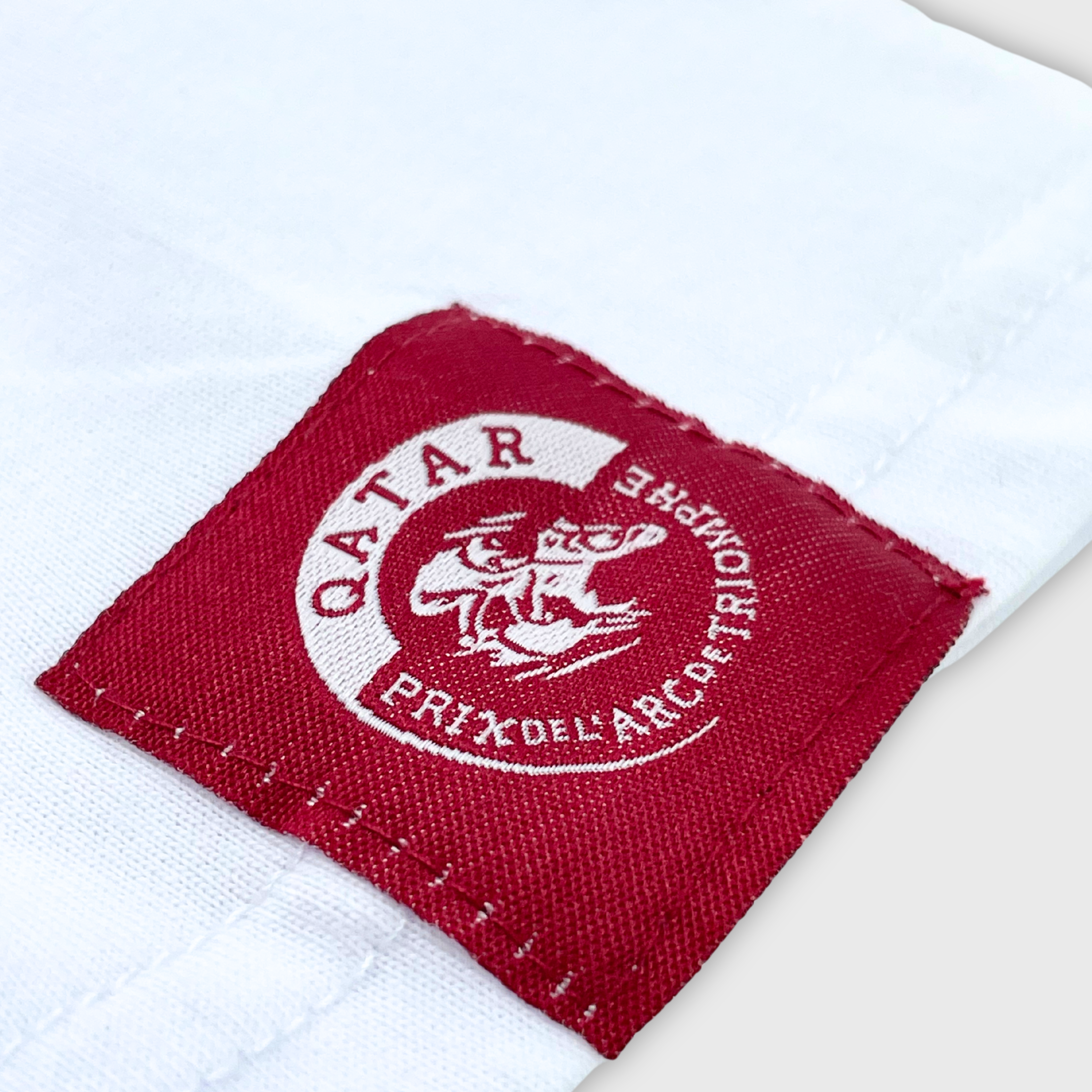 T-shirt Qatar Prix de l'Arc de Triomphe Logo Mixte Blanc