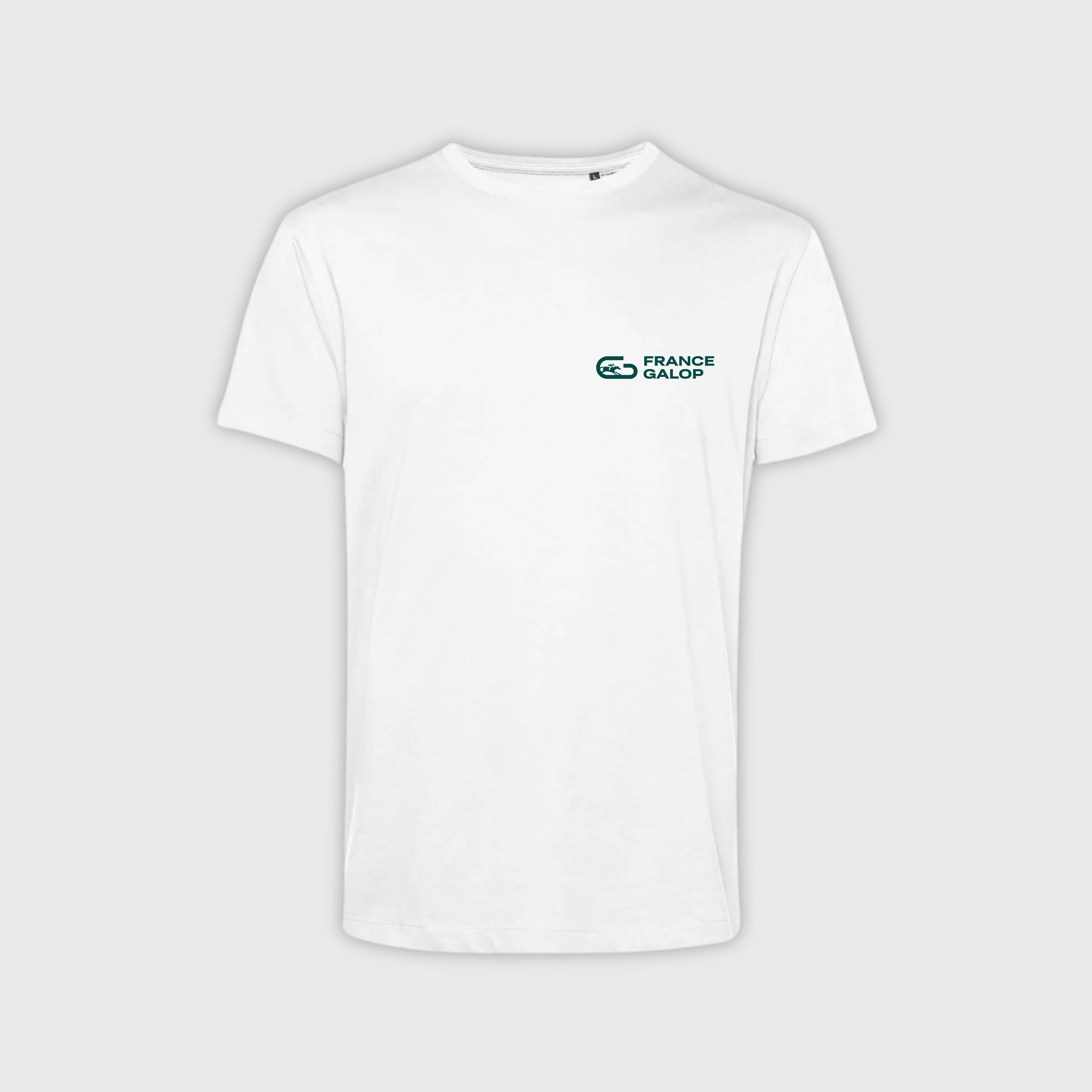 T-shirt France Galop Motif Mixte Blanc