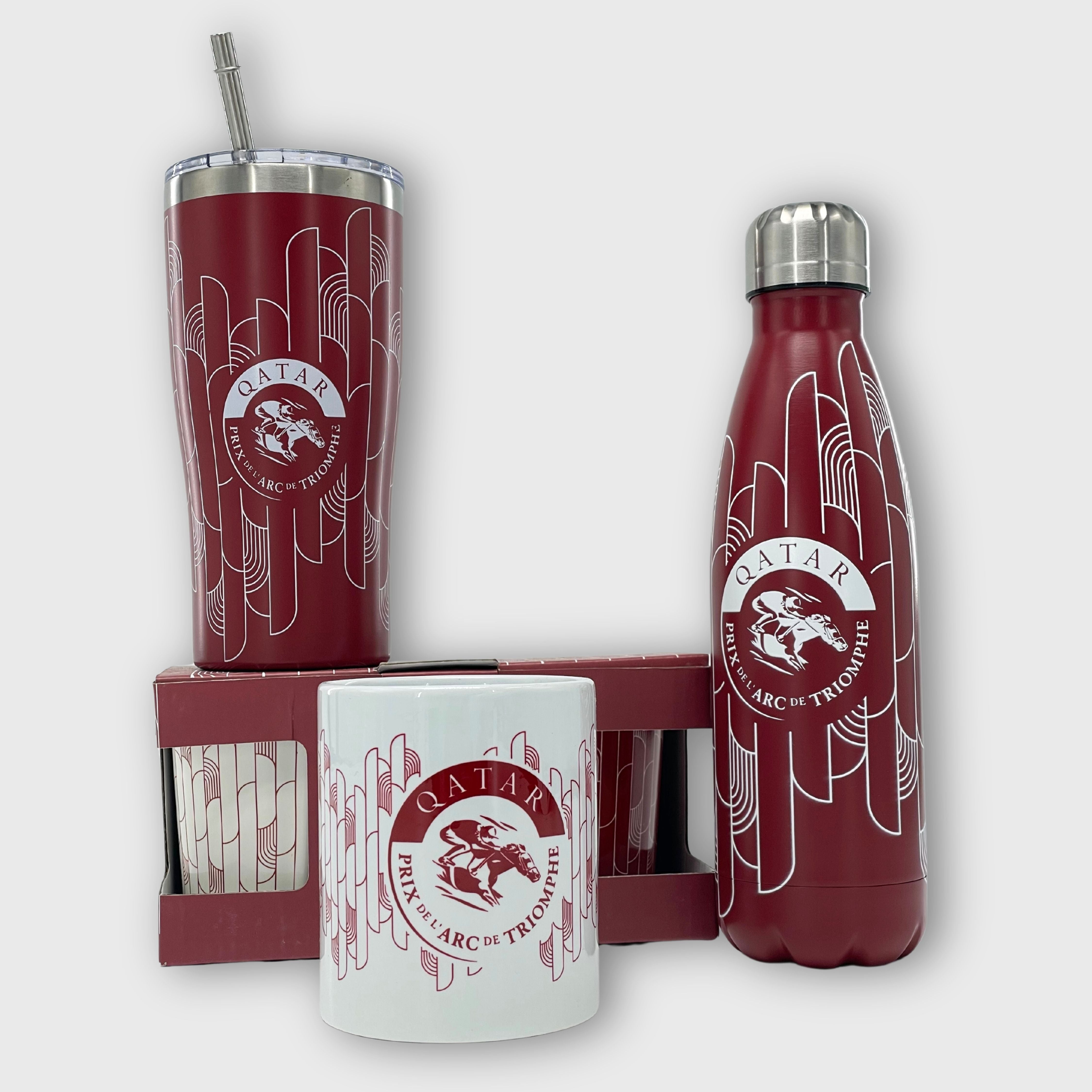 Mug Qatar Prix de l'Arc de Triomphe Motif Logo Blanc