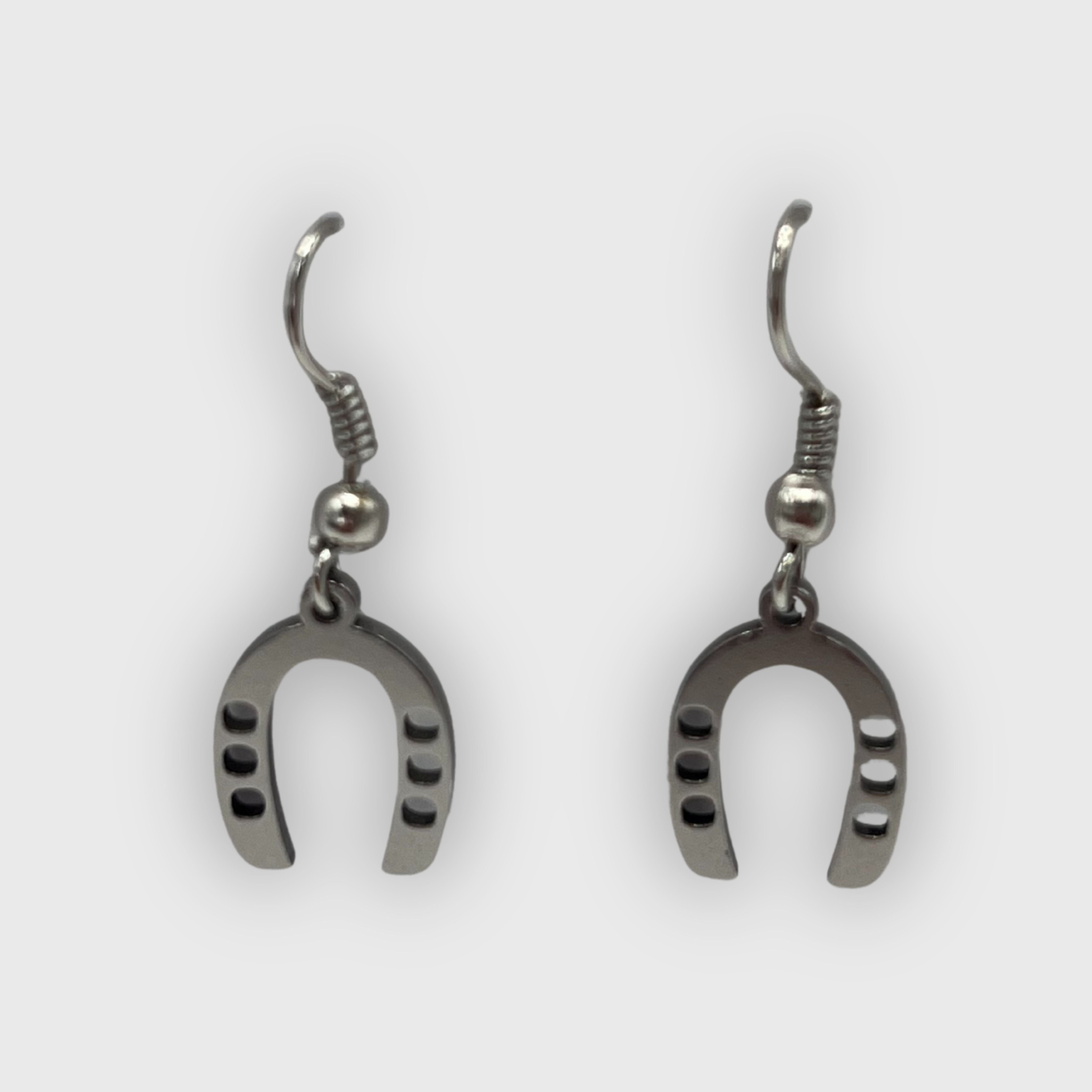 Boucles d'Oreilles Hippodrome en Famille Fer Argenté