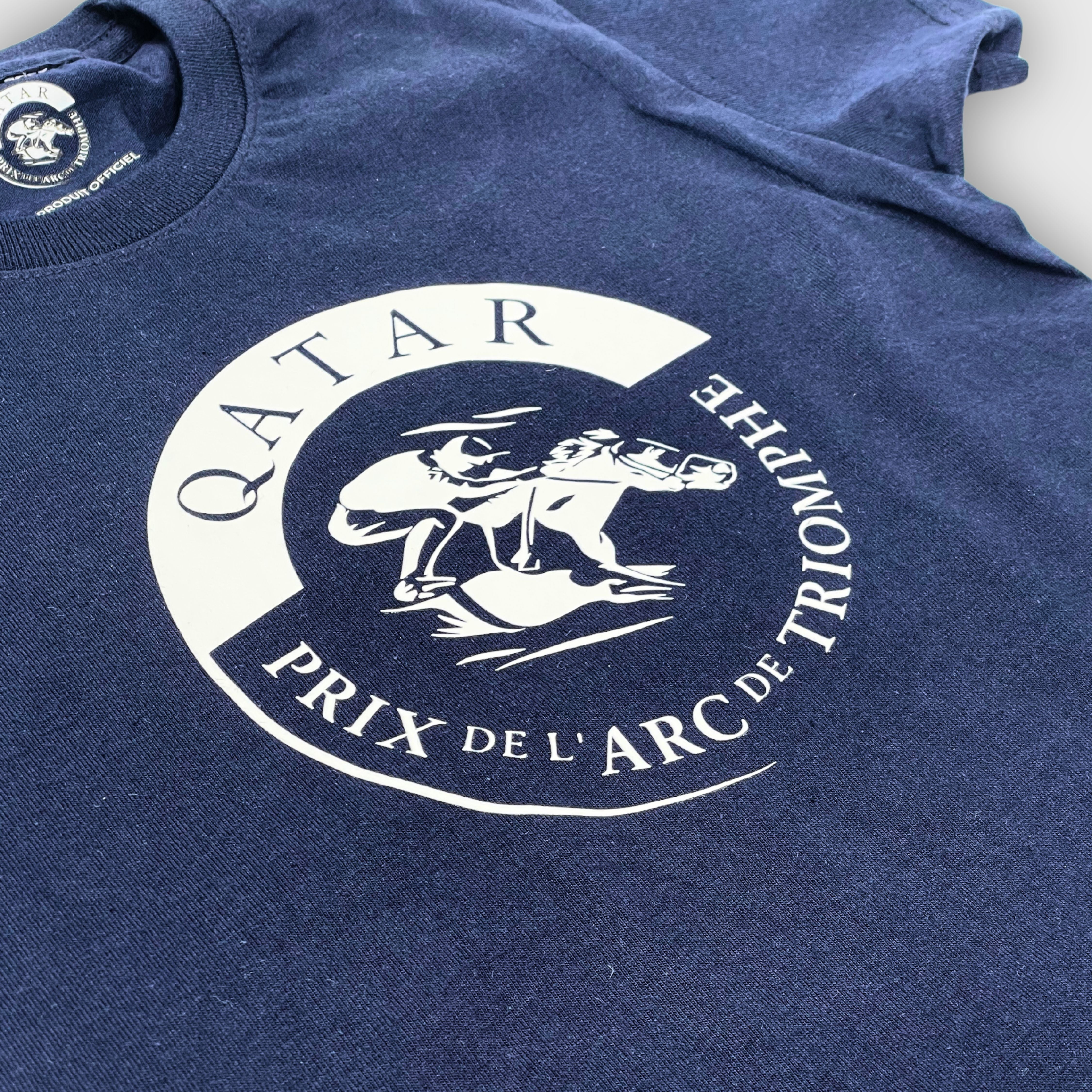 T-shirt Qatar Prix de l'Arc de Triomphe Logo Bleu Enfant Navy