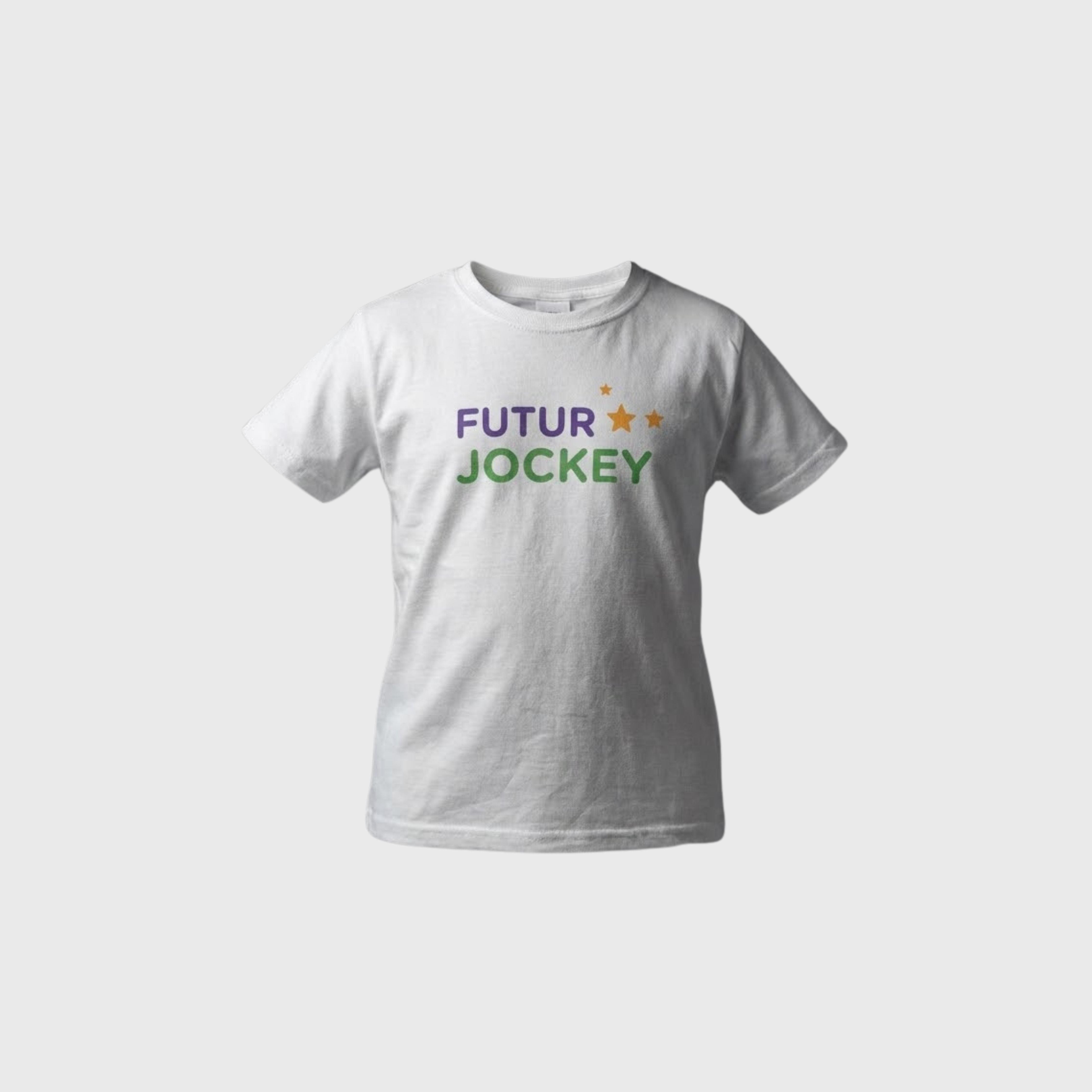 T-shirt L'Hippodrome en Famille Futur Jockey Enfant Blanc
