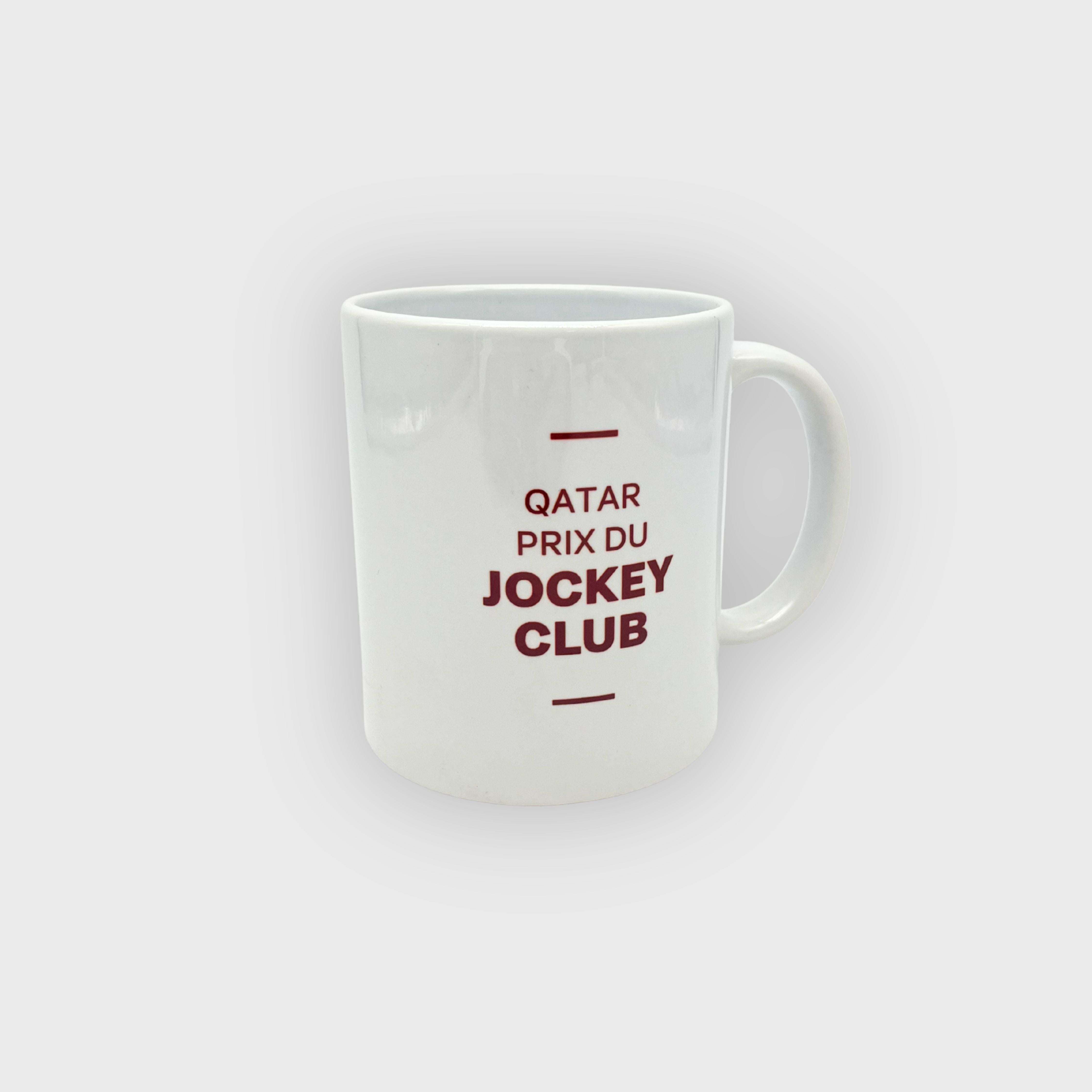 Qatar Jockey Club Prize Mug Green White Logo